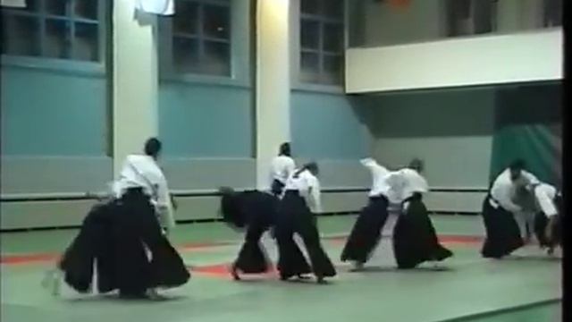 Николай Егоров и сборная Федерации Айкидо России. 2002 год.