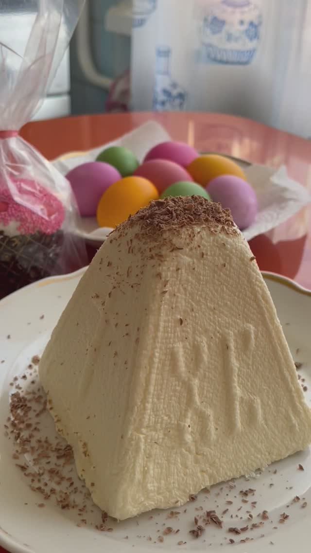 Христос Воскресе. #Рецепт в закреплённом комментарии. #творожная #пасха #еда #десерт