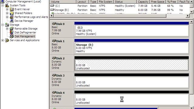 Creating RAID5 Volume смотреть онлайн