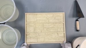 Декоративная гипсовая плитка под камень своими руками за 84 рубля (1м²)