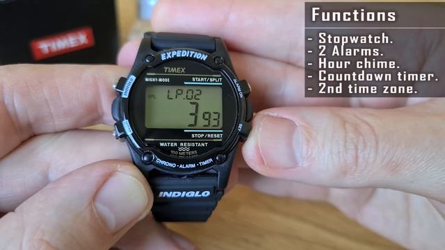 Timex Expedition Atlantis T5K463 Digital Vintage Watch Review #timex #digitalwatch #gedmislaguna