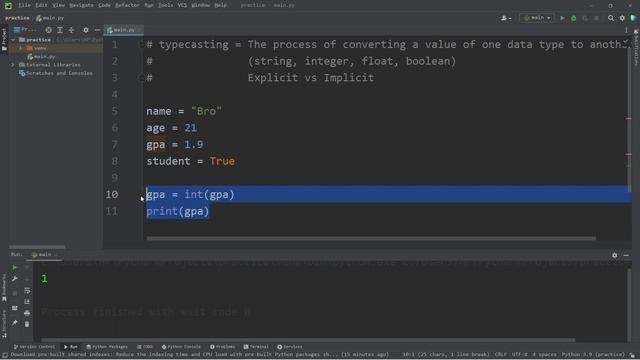 Type casting in Python is easy 💱 смотреть онлайн