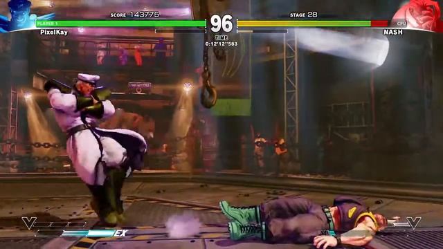 Street Fighter V | Survival Mode (Normal) - M. Bison - Perfect KO Finish смотреть онлайн