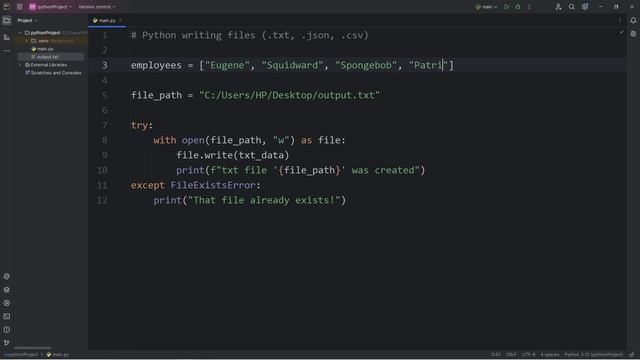 WRITE FILES using Python! (.txt, .json, .csv) ✍ смотреть онлайн