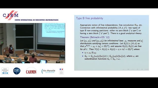 Dimitri Shlyakhtenko: Free probability of type B and asymptotics of finite-rank perturbations ... смотреть онлайн
