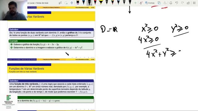 Funções de Várias Variáveis 1 - Definição e Limites смотреть онлайн
