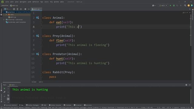 Python MULTIPLE INHERITANCE is easy! 🐟 смотреть онлайн