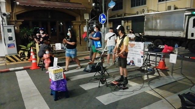 Kino - Kukushka cover by thai guy at Sunday market Phuket town, Phuket july 2021 смотреть онлайн