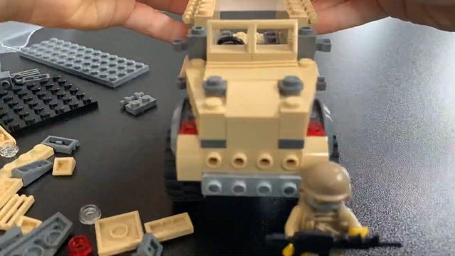 LEGO MRAP Military Vehicle Speed Build