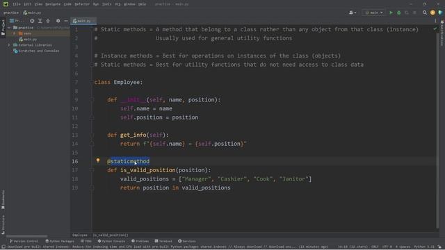 Learn Python STATIC METHODS in 5 minutes! ⚡ смотреть онлайн