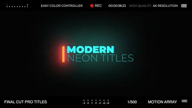Neon Simple Titles Final Cut Pro Templates смотреть онлайн