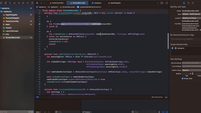 How to record screen and audio in native iOS application using ReplayKit смотреть онлайн