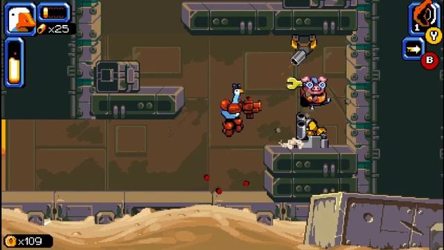 Играю в Mighty Goose на двоих смотреть онлайн