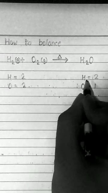 How to balance chemical equation of water | H2 + O2 = H2O смотреть онлайн