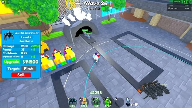 UPGRADED CAMERA SPIDER IS INSANELY OP! (Toilet Tower Defense) смотреть онлайн