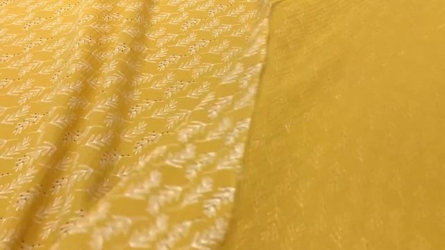 Муслин двухслойный с эф.жатости "Веточки" цв.винтажно-горчичный, ш.1.40м, хл.-100%, кв АРТ 18108 смотреть онлайн