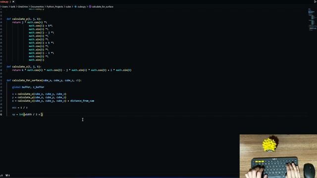 I Made ASMR Spinning Cube with Python (Code Included) смотреть онлайн