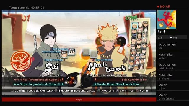 Naruto strom 4 ao vivo,tioh mussarela,live,jogo смотреть онлайн