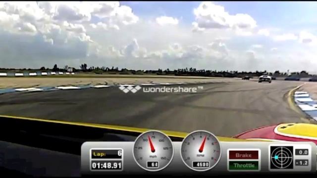 Porsche Cayman cockpit video at Sebring Chin Motorsports event on March 25, 2012 смотреть онлайн