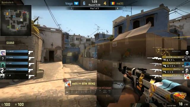 Vega vs neXt, SLTV ProSeries XIV, Group Stage 2, map 1 mirage смотреть онлайн