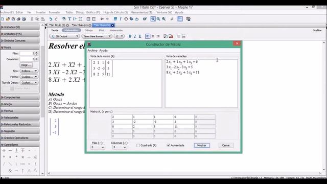 programa maple matrices смотреть онлайн