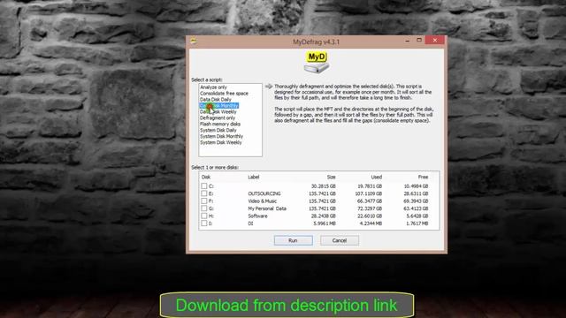 MyDefrag 4.3.1 смотреть онлайн