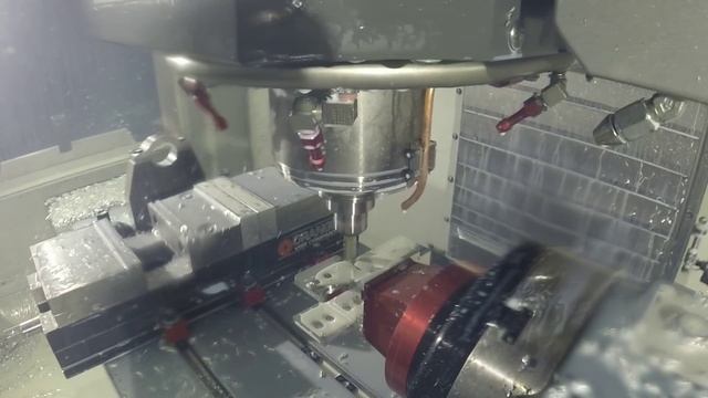 4 Axis aluminum part on Haas VF2-SSYT & HRC210 смотреть онлайн