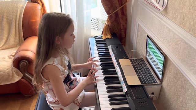 Soft Mozart Summer Recital 2023: Alena (6) plays Surprise Symphony by Joseph Haydn смотреть онлайн
