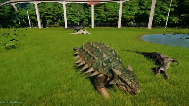 Allosaurus Vs Ankylosaurus Vs Chungkingosaurus Vs Baryonyx - Jurassic World Evolution смотреть онлайн