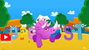 Follow me ABC Monsters! (with Dinosaur) l Triceratops Alphabet song l ZooZooSong for kids!