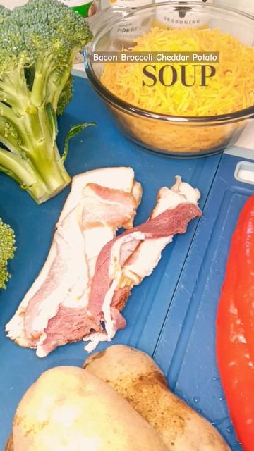 Broccoli Bacon Cheddar N Potato #soup #food #homemade #youtubeshorts смотреть онлайн