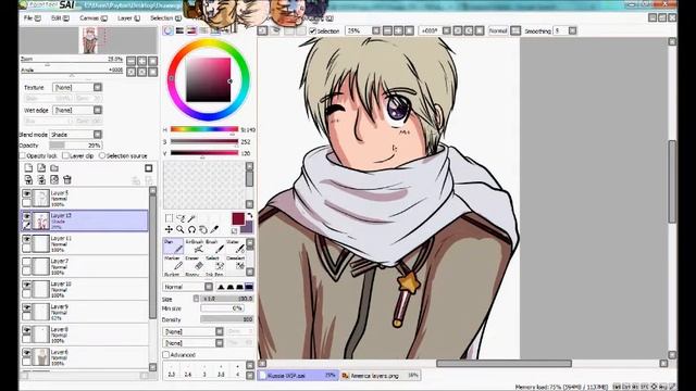 Speed Painting Russia from Hetalia смотреть онлайн