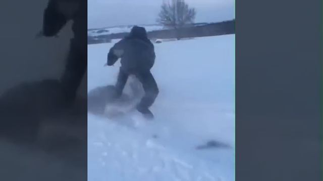 Охота на лося. Ганяем на снежиках. смотреть онлайн