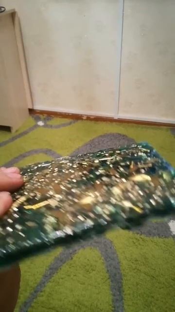 Бронзовая стружка залитая эпоксидкой. смотреть онлайн