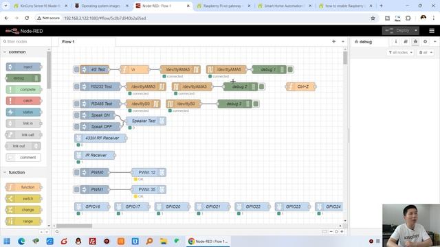 How To Use KinCony Server16 (Raspberry Pi4) Hardware By Node-RED