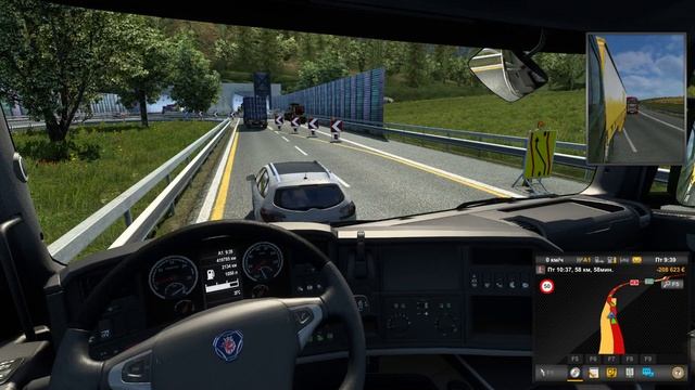 Euro Truck Simulator 2//Страсбург-Цюрих//Играю на игровом руле смотреть онлайн