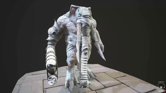 Juggernaut Elite - God of War Fan Art - Turntable смотреть онлайн