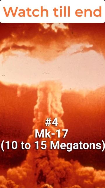 Top 5 Most Powerful Nuclear Bombs In History #shorts #short #shortvideo #shortsvideo #ytshorts смотреть онлайн
