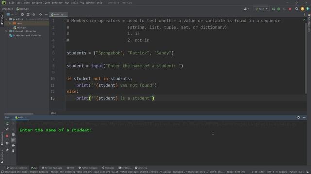Learn Python MEMBERSHIP OPERATORS in 8 minutes! 🔎 смотреть онлайн