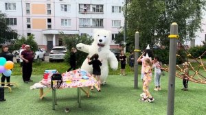 Белый мишка на день рождения Москва