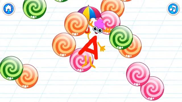 Играем в Суперазбуку Буква "А" Алфавит для малышей | alphabet for kids смотреть онлайн