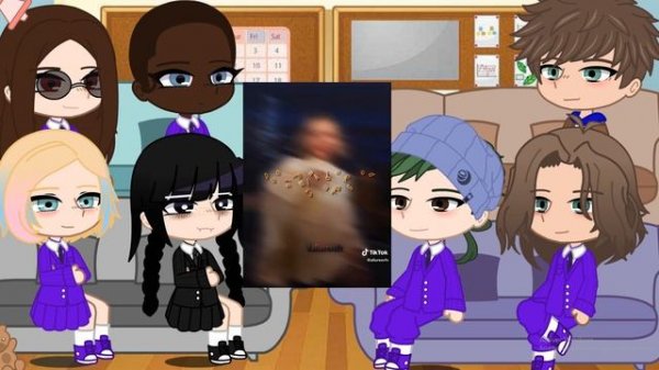 Wednesday react to Jenna Ortega and Emma Myers || Jemma || JXL4FOR