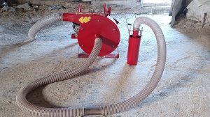 Видео работы зернодробилки "Лидер" с  бензиновым двигателем 7 л.с