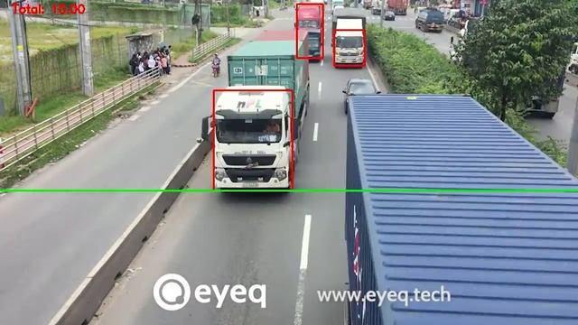 [EyeQ Demo] Vehicle Counting using AI Camera смотреть онлайн