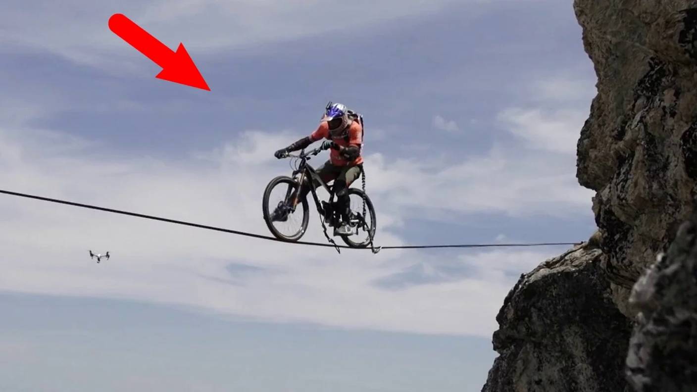 5 нереально крутых смертельных трюков на высоте. Аж дух захватывает! смотреть онлайн