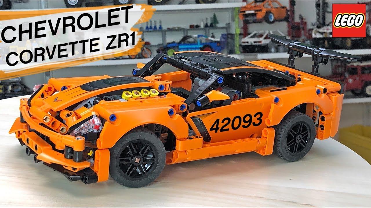 Обзор 42093 LEGO Technic Chevrolet Corvette ZR-1 смотреть онлайн