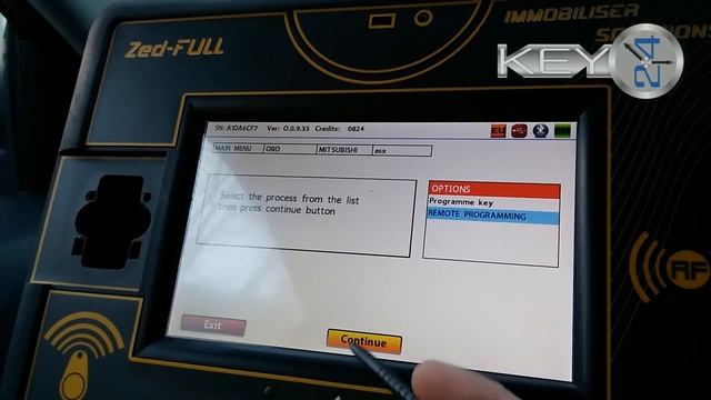 Zed-FULL - OBD - Mitsubishi Outlander 2014 год (программирование ключей) смотреть онлайн