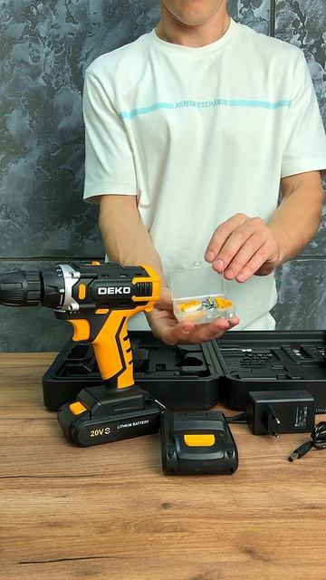 Шуруповерт аккумуляторный 20В DEKO DKCD20FU-Li,2х1.5Ач+ набор 63 предмета на megaopt.ru смотреть онлайн