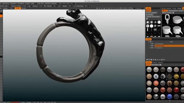 3D-Coat Timelapse Ring Sculpting смотреть онлайн