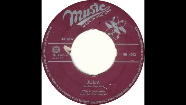 Tony Dallara - Julia(1958)